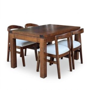 Juego Comedor Ottawa + 4 Sillas Beige